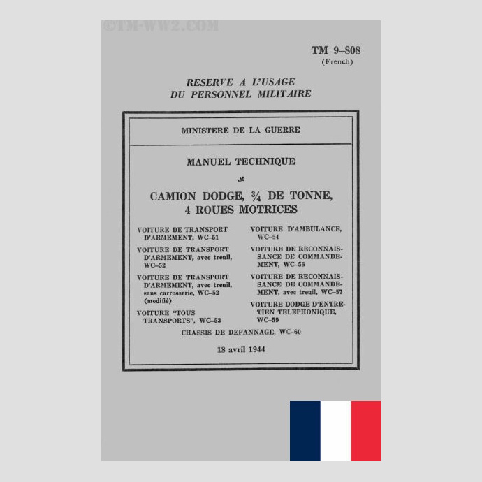 TM 9-808 French