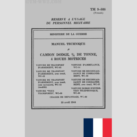 TM 9-808 French