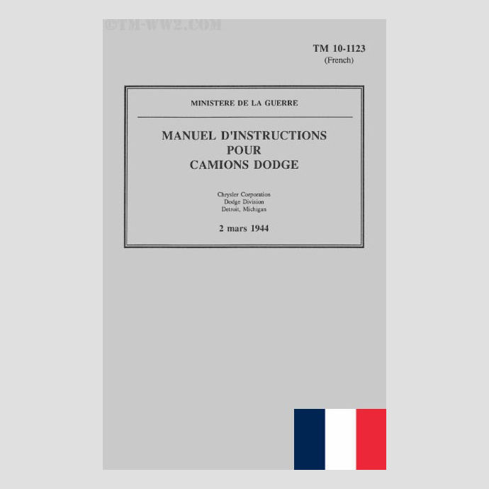TM 10-1123 French