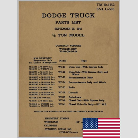 TM 10-1152 * SNL G-505