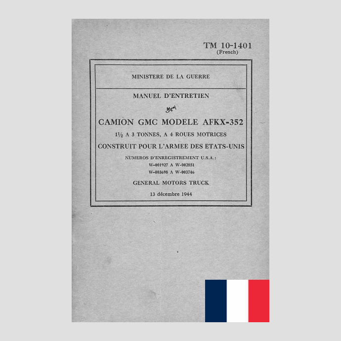 TM 10-1401 French