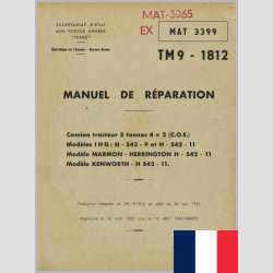 TM 9-1812 French * MAT3065 * MAT3399