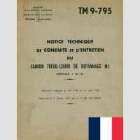 TM 9-795 French * MAT2822 ex MAT3289