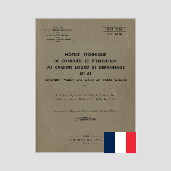 TM 9-796 French * MAT3288