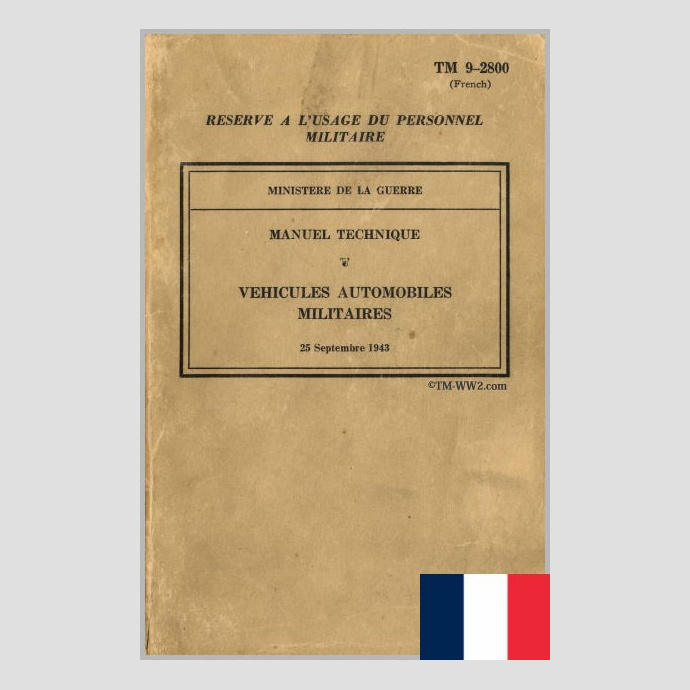 TM 9-2800 French